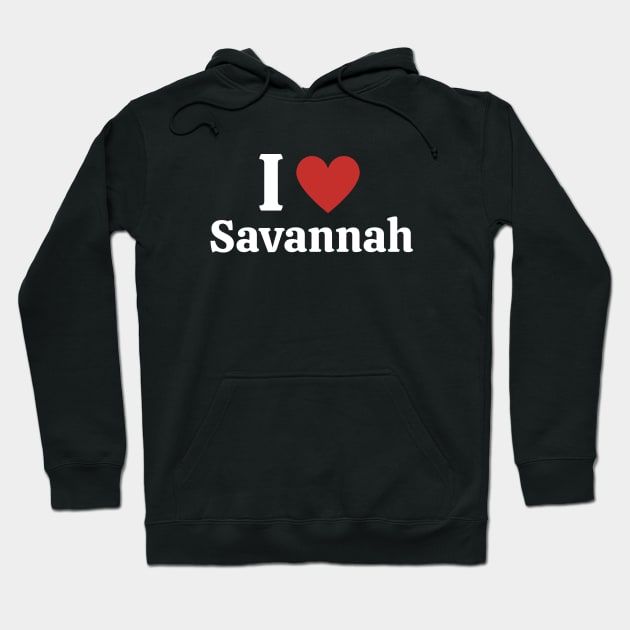 I Love Savannah Hoodie by Sizukikunaiki